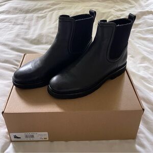 Vince Rue Black Chelsea Boots